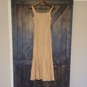 Tan Sleeveless Dress